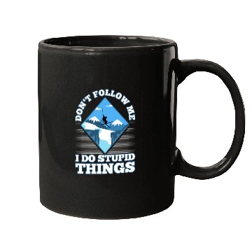Discover Don't follow me i do stupid things skiing Mugs
