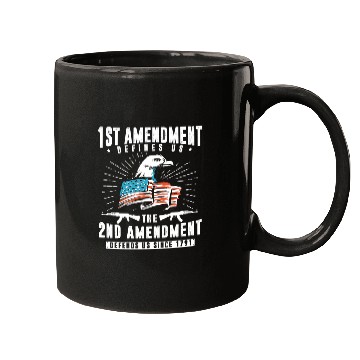 Discover 1st amendment defines us, 2nd defends us Mugs