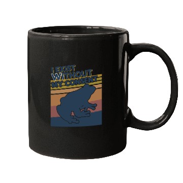 Discover I Exist Without My Consent Funny Frog Depression Mugs