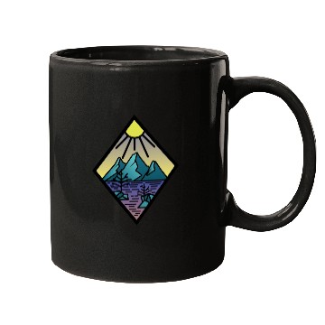 Discover Hiking Mountains Alps gift sport Mugs