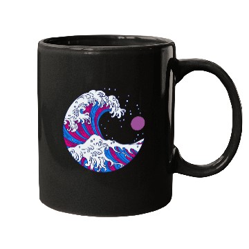 Discover Circular Japanese Bi Wave. Bisexual Pride. Mugs
