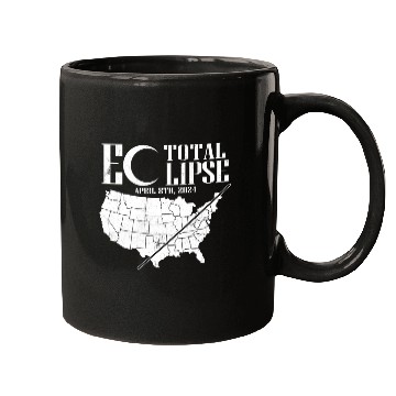 Discover USA Map Path Of Totality 4.8.24 Total Eclipse Mugs
