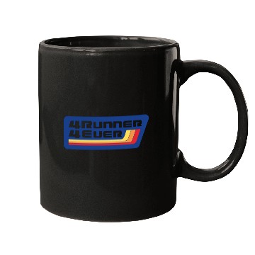 Discover 4 Runner 4 Ever Blue Yellow Orange Red Mugs