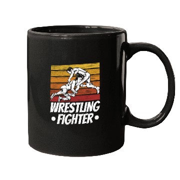 Discover Wrestling Fighter Wrestle Hobby Wrestler Mugs