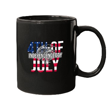 Discover US Happy Independence Day 4th July Flag Eagle Mugs