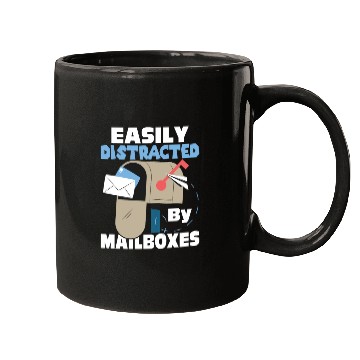 Discover Easily Distracted By Mailboxes Postal Worker Mail Mugs