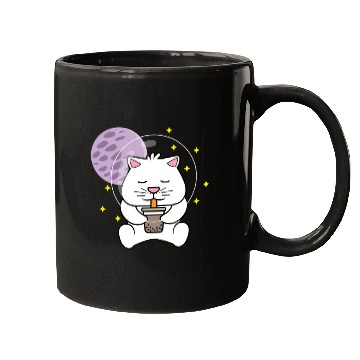 Discover Kawaii Cat Space Pet Lover Gift Mugs