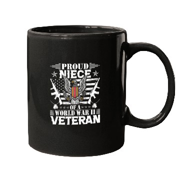 Discover Proud Niece of a World War Il Veteran Mugs