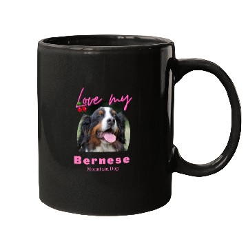 Discover Love my Bernese Mountain Dog Girl Mugs