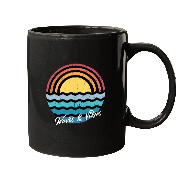 Discover Positive Vibes Surf and Waves Summer. Mugs