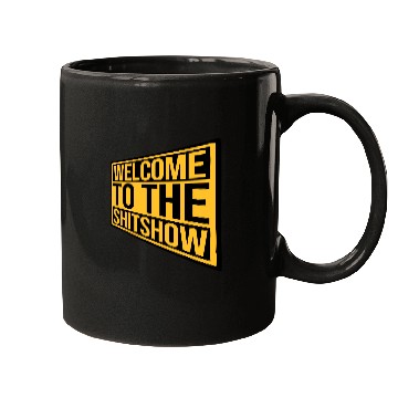 Discover Sign welcome shit Mugs