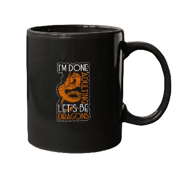 Discover Dragon Black Chinese Dragon Mugs