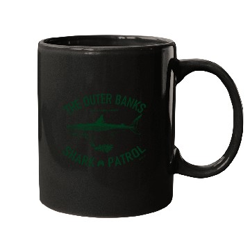 Discover OBX Shark Patrol OBX Vintage Dark Green Mugs
