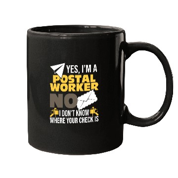Discover Yes I'm A Postal Worker Postman Mailman Mail Mugs