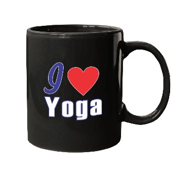 Discover i love yoga Mugs