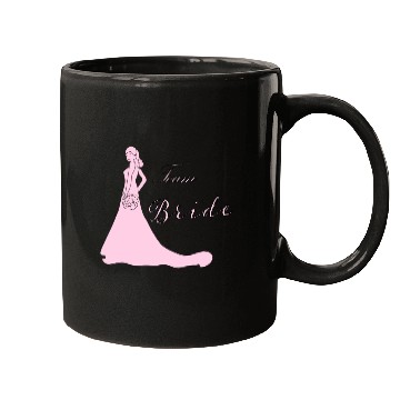 Discover team bride pink silhouette bachelorette party Mugs