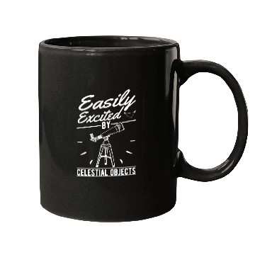 Discover Telescope Owner Celestial Objects Astronomy Mugs