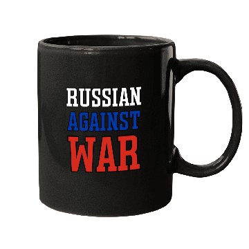 Discover Russian Against war outline Mugs