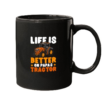 Discover Life Is Better On Papa's Tractor Farming Farmer Mugs