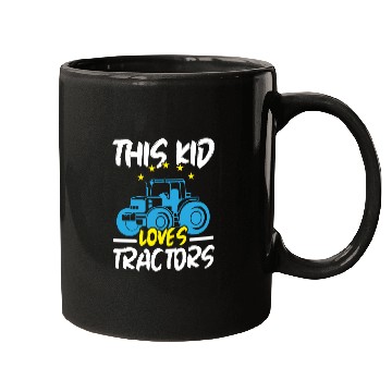 Discover This Kid Loves Tractors Farming Farmer Agriculture Mugs