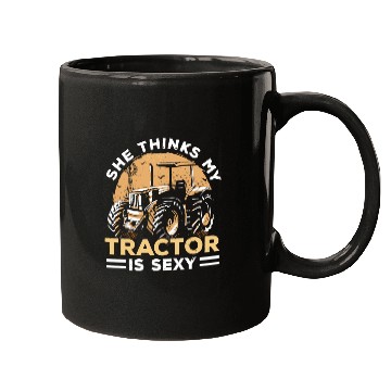Discover She Thinks My Tractor Is Easy Farmer Agriculture Mugs