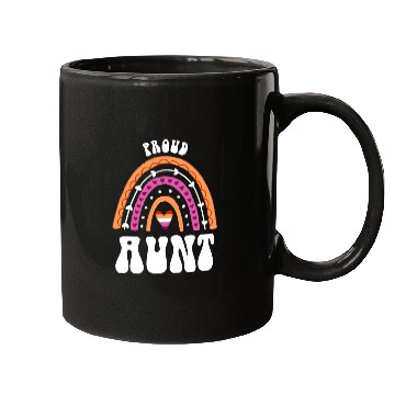 Discover Proud Aunt Lesbian Pride Rainbow Mugs