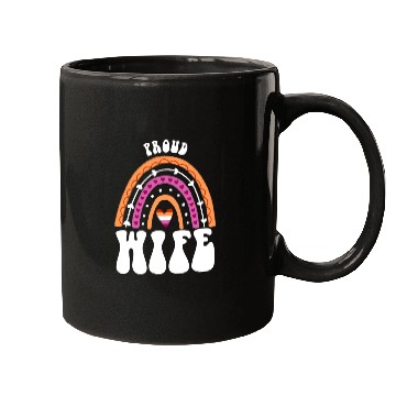 Discover Proud Wife Lesbian Pride Rainbow Mugs