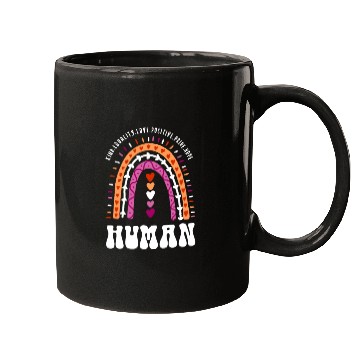 Discover Human Lesbian Pride Boho Rainbow Mugs