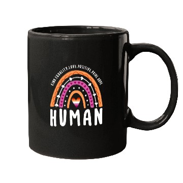Discover Human Lesbian Pride Rainbow Mugs