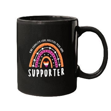 Discover Supporter Lesbian Pride Rainbow Mugs