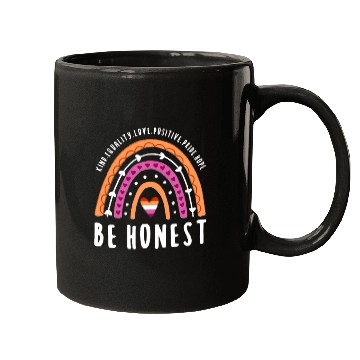Discover Be Honest Lesbian Pride Rainbow Mugs