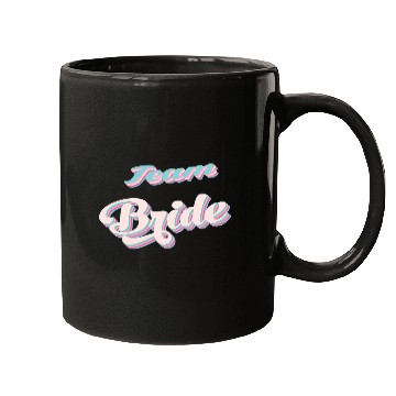 Discover Bachelorette party team bride coul retro pink Mugs