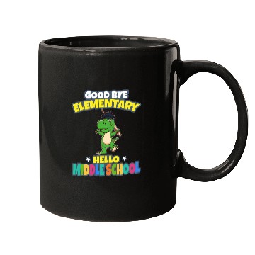 Discover Good Bye Elementary Hello Middle School Graduation Mugs