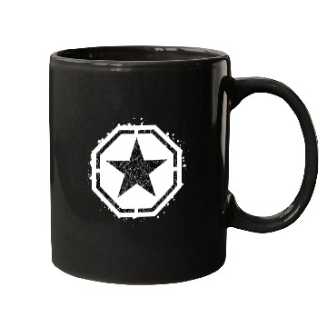 Discover Sponge stencil Star inside octagon Mugs