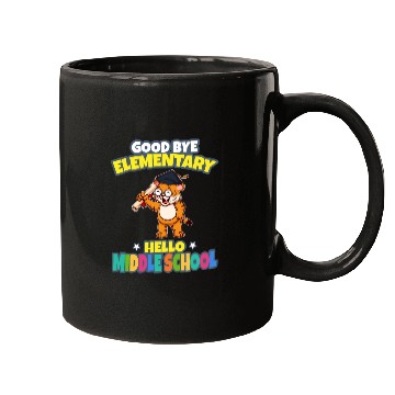 Discover Good Bye Elementary Hello Middle School Graduation Mugs