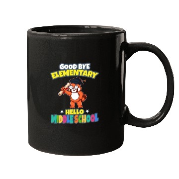 Discover Good Bye Elementary Hello Middle School Graduation Mugs