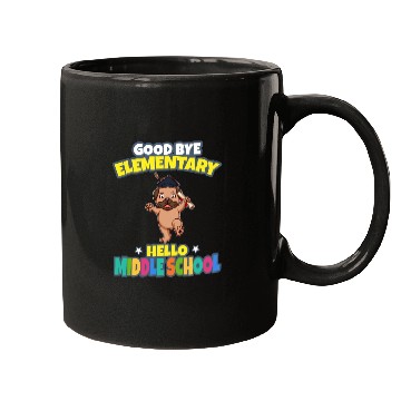 Discover Good Bye Elementary Hello Middle School Graduation Mugs