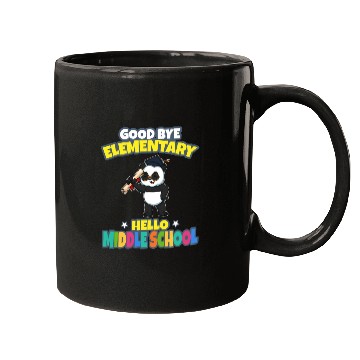 Discover Good Bye Elementary Hello Middle School Graduation Mugs