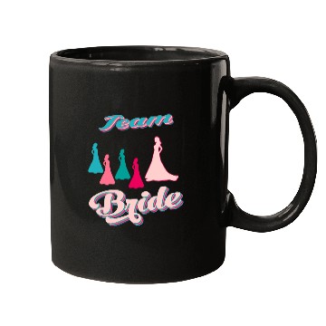 Discover team bride silhouettes bachelorette party Mugs