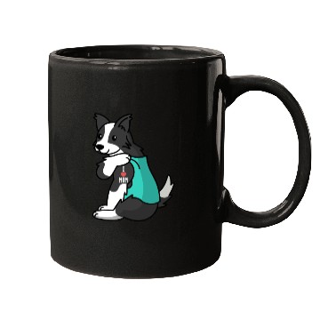 Discover I Love Mom Tattoo Border Collie Mugs