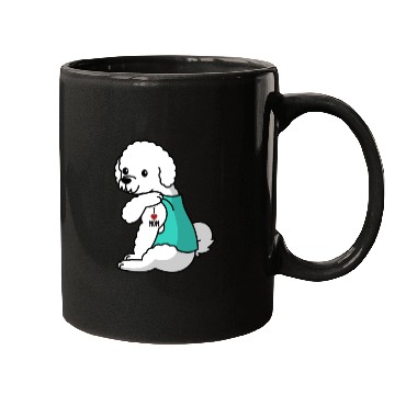 Discover I Love Mom Tattoo Bichon Frise Mugs