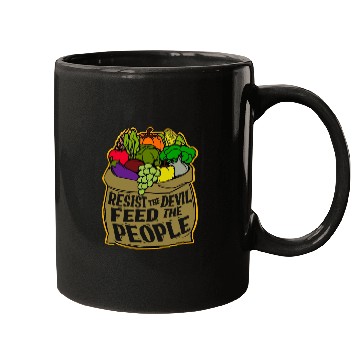 Discover Resist the Devil Feed the People Mugs
