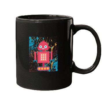Discover Robotics Cute Robot Mugs