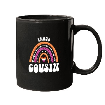 Discover Proud Cousin Lesbian Pride Rainbow Mugs