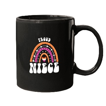 Discover Proud Niece Lesbian Pride Rainbow Mugs