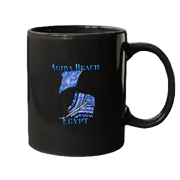 Discover Agiba Beach Vacation Tribal Stingrays Mugs