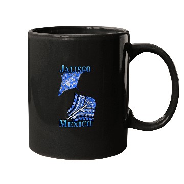 Discover Jalisco Vacation Tribal Stingrays Mugs