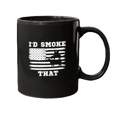 Discover I'd Smoke That Chicken Pig Cow American Flag Mugs