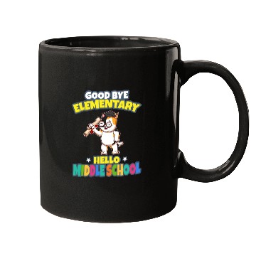 Discover Good Bye Elementary Hello Middle School Graduation Mugs
