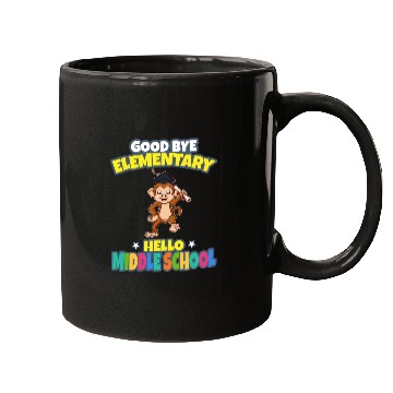 Discover Good Bye Elementary Hello Middle School Graduation Mugs